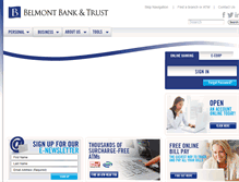 Tablet Screenshot of belmontbank.com